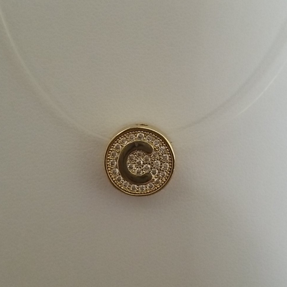CZ Initial C Necklace